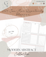 Printable Planner Bundle-Modern Abstract Collection