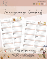 Printable Planner Bundle-Busy Mom Collection