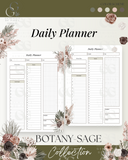 Printable Planner Bundle-Botany Sage Collection