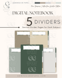 5-Subject Digital Notebook-Cozy Winter Edition