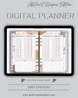 Digital Planner-The Abstract Shapes Edition-Grey Chateau