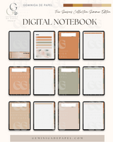 5-Subject Digital Notebook-Sunny Summer Edition