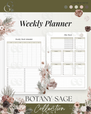 Printable Planner Bundle-Botany Sage Collection