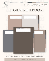 5-Subject Digital Notebook-Cozy Winter Edition