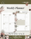 Printable Planner Bundle-Botany Sage Collection