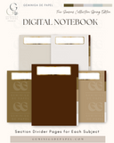 5-Subject Digital Notebook-Blooming Spring Edition