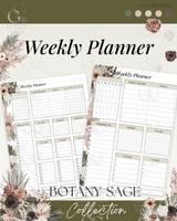 Printable Planner Bundle-Botany Sage Collection