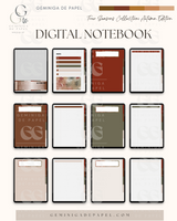 5-Subject Digital Notebook-Warm Autumn Edition