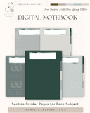 5-Subject Digital Notebook-Blooming Spring Edition