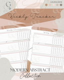 Printable Planner Bundle-Modern Abstract Collection