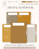 5-Subject Digital Notebook-Sunny Summer Edition