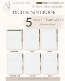 5-Subject Digital Notebook-Blooming Spring Edition