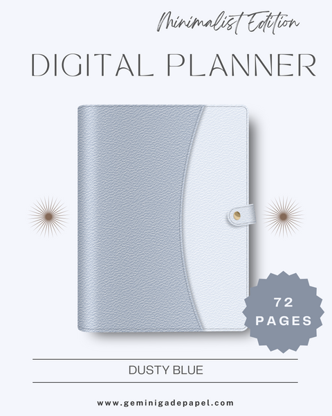 Digital Planner-Minimalist Edition-Dusty Blue