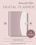 Digital Planner-Minimalist Edition-Rose Brocade