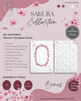 Printable Planner Bundle-Sakura Collection