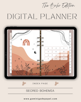 Digital Planner-The Boho Edition-Secred Bohemia