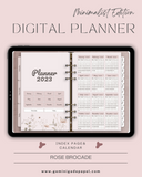 Digital Planner-Minimalist Edition-Rose Brocade