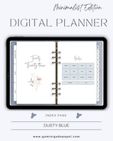 Digital Planner-Minimalist Edition-Dusty Blue