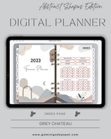 Digital Planner-The Abstract Shapes Edition-Grey Chateau