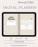 Digital Planner-Minimalist Edition-Tawny Beige