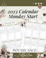 Printable Planner Bundle-Botany Sage Collection