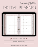 Digital Planner-Minimalist Edition-Rose Brocade