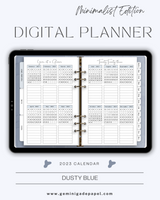 Digital Planner-Minimalist Edition-Dusty Blue