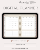 Digital Planner-Minimalist Edition-Tawny Beige