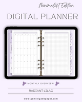 Digital Planner-Minimalist Edition-Radiant Lilac