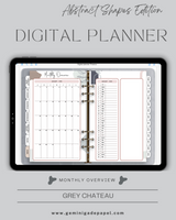 Digital Planner-The Abstract Shapes Edition-Grey Chateau