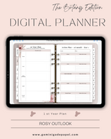 Digital Planner-The Botany Edition-Rosy Outlook