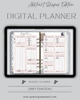 Digital Planner-The Abstract Shapes Edition-Grey Chateau