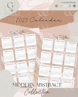 Printable Planner Bundle-Modern Abstract Collection