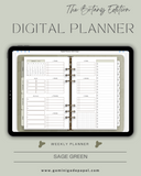 Digital Planner-The Botany Edition-Sage Green