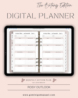 Digital Planner-The Botany Edition-Rosy Outlook