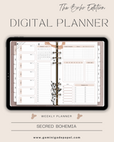 Digital Planner-The Boho Edition-Secred Bohemia