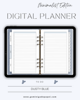 Digital Planner-Minimalist Edition-Dusty Blue