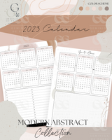 Printable Planner Bundle-Modern Abstract Collection