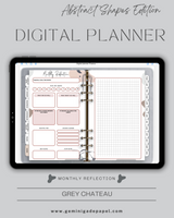 Digital Planner-The Abstract Shapes Edition-Grey Chateau