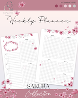 Printable Planner Bundle-Sakura Collection