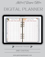 Digital Planner-The Abstract Shapes Edition-Grey Chateau