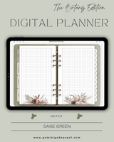 Digital Planner-The Botany Edition-Sage Green