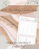 Printable Planner Bundle-Modern Abstract Collection