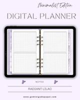 Digital Planner-Minimalist Edition-Radiant Lilac