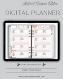 Digital Planner-The Abstract Shapes Edition-Grey Chateau