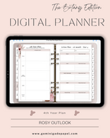 Digital Planner-The Botany Edition-Rosy Outlook