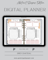 Digital Planner-The Abstract Shapes Edition-Grey Chateau